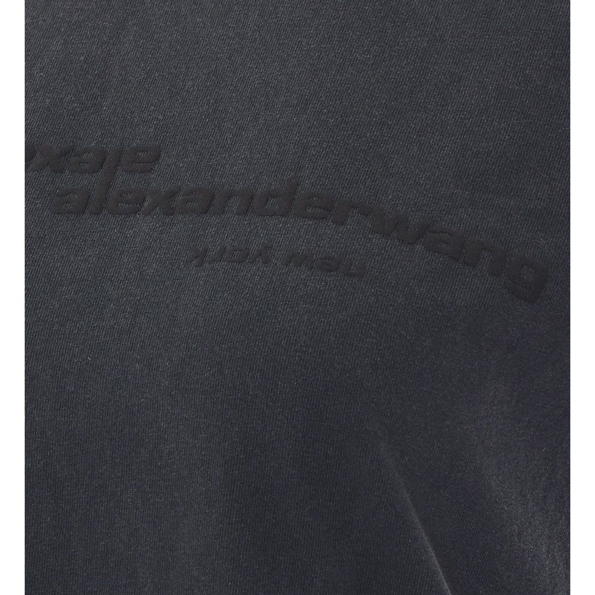 Alexander Wang Women Shrunken Mirrored Logo T-Shirt