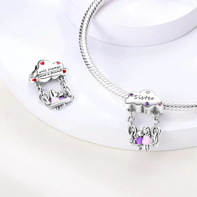 Sisters Love Dangle Charm