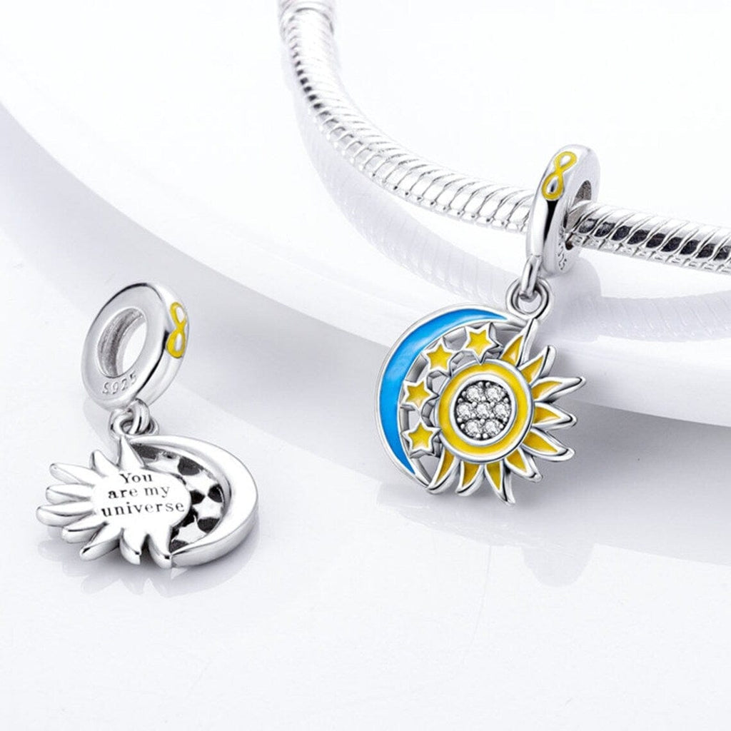 Splittable Sun & Moon Dangle Charm