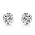 1/4 Ct TW Small Diamond Studs 14k White Gold Lab Grown Size: Small