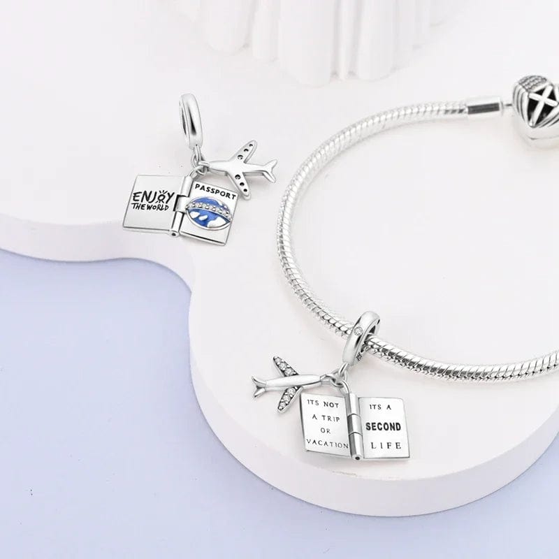Openable Passport Dangle Charm