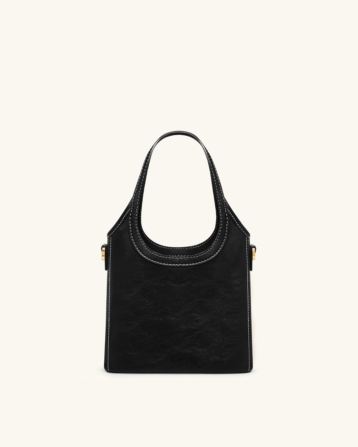 Brooke Mini Belted Embellished Top Handle Bag - Black