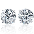 .40Ct Round Brilliant Cut Natural Quality VS2-SI1 Diamond Stud Earrings in 14K Gold Basket Setting