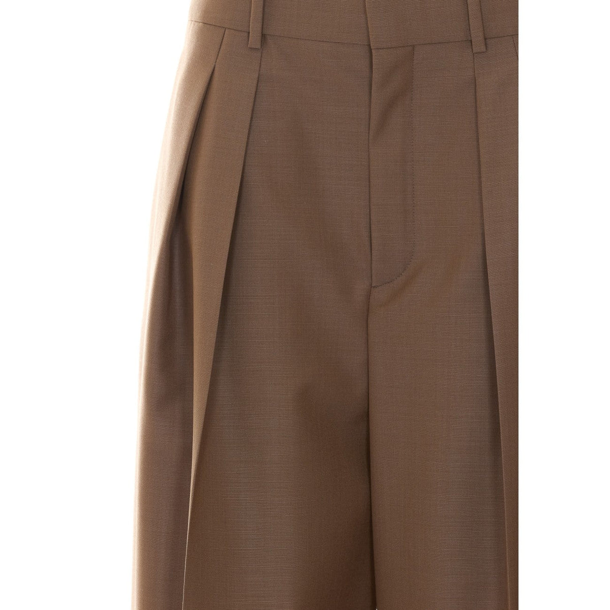 Saint Laurent Women Wool And Mohair Wide Pants