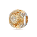 Yellow Sunflower Gold Charm